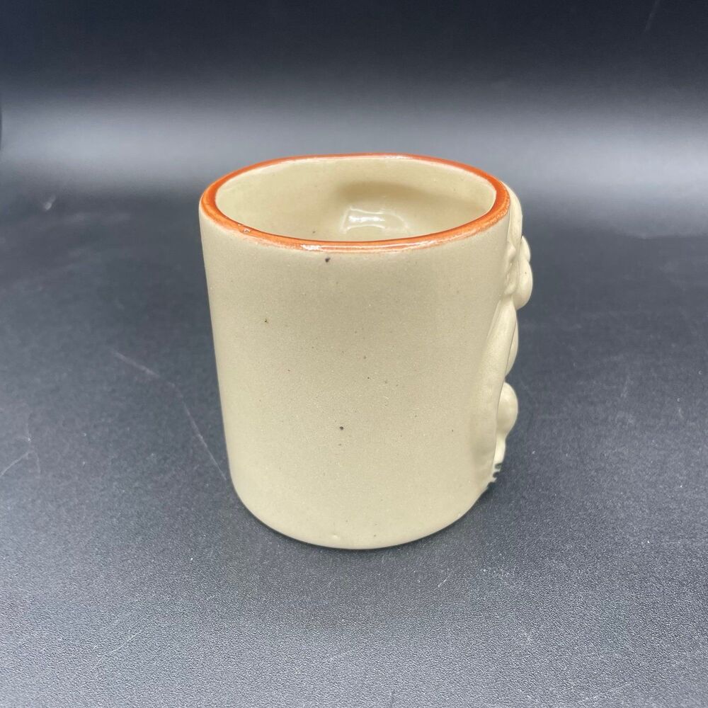 Vintage Unique Ape Gorilla Monkey Sculpted Handle Ceramic Coffee Tea Mug Rustic - Picture 4 of 7
